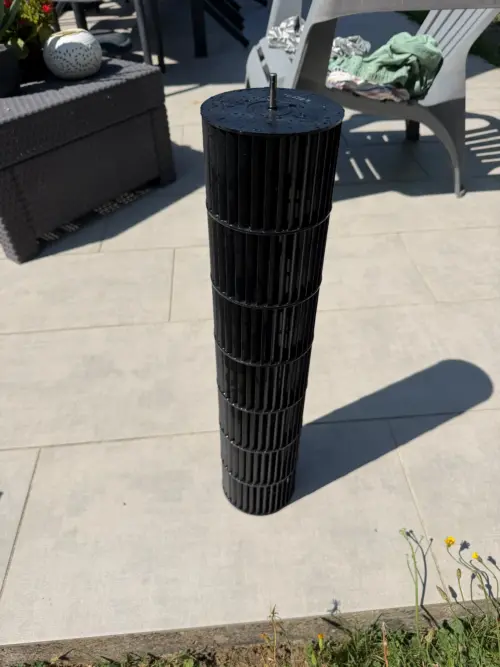 Pompe à chaleur à Méry-sur-Oise : turbine après nettoyage